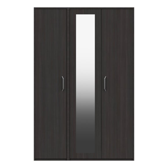 Florine Triple Wardrobe, Mirrored