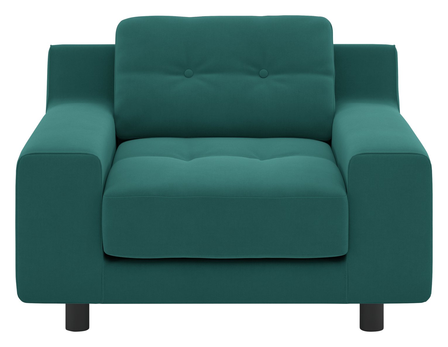 Habitat Hendricks Velvet Armchair - Teal