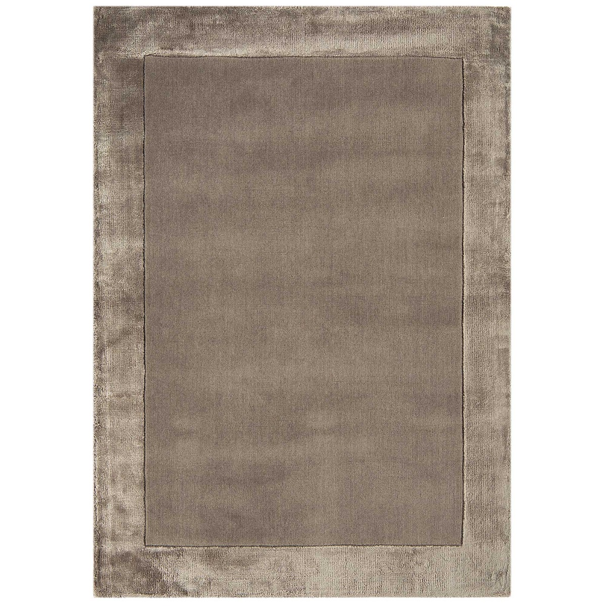 Alcott Taupe 200x290cm Rug, Square Wool Blend | W200cm | Barker & Stonehouse
