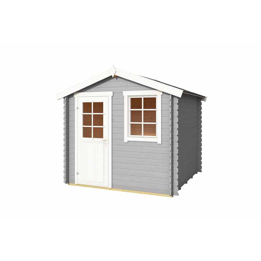 Lasita Maja Ltd Wels 2-Log Cabin, Garden Room, Home Office - L263.7xW250xH233.7 cm in Light Brown 3