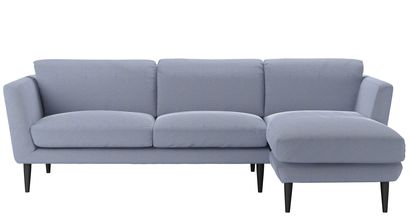 Holly Medium RHF Chaise Sofa in Uniform House Basket Weave - sofa.com