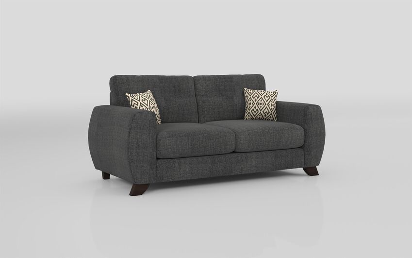 ScS Living Grey Aspen Fabric 3 Seater Standard Back Sofa