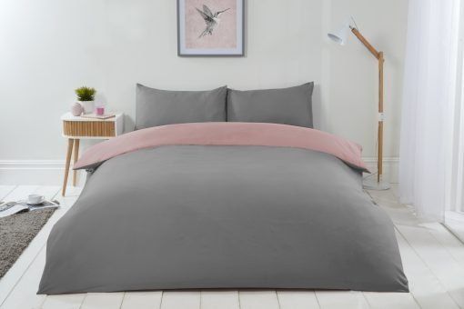 New Edge Blinds Brights Reversible Duvet in Pink