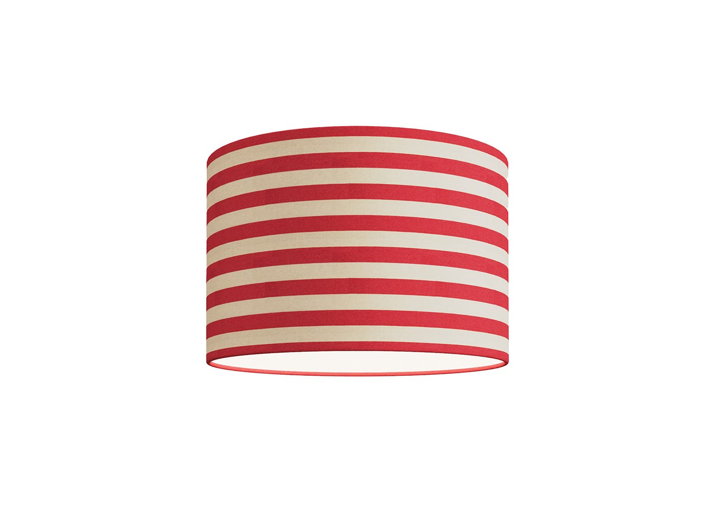 Big Stripe Lampshade Red 46 x 30cm