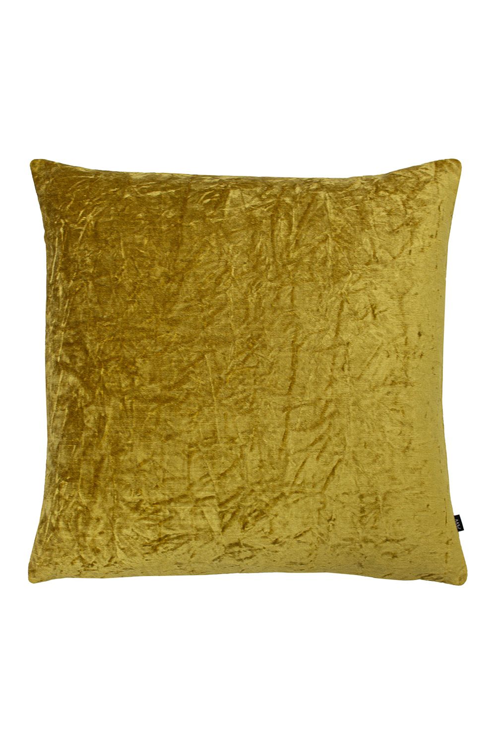 Ashley Wilde Kassaro Crushed Velvet Cushion in Mustard