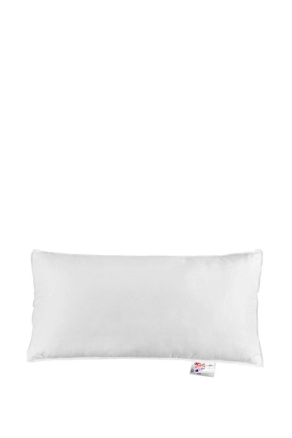 Homescapes Microfibre Euro Continental Pillow - 40cm x 80cm (16"x32") in White