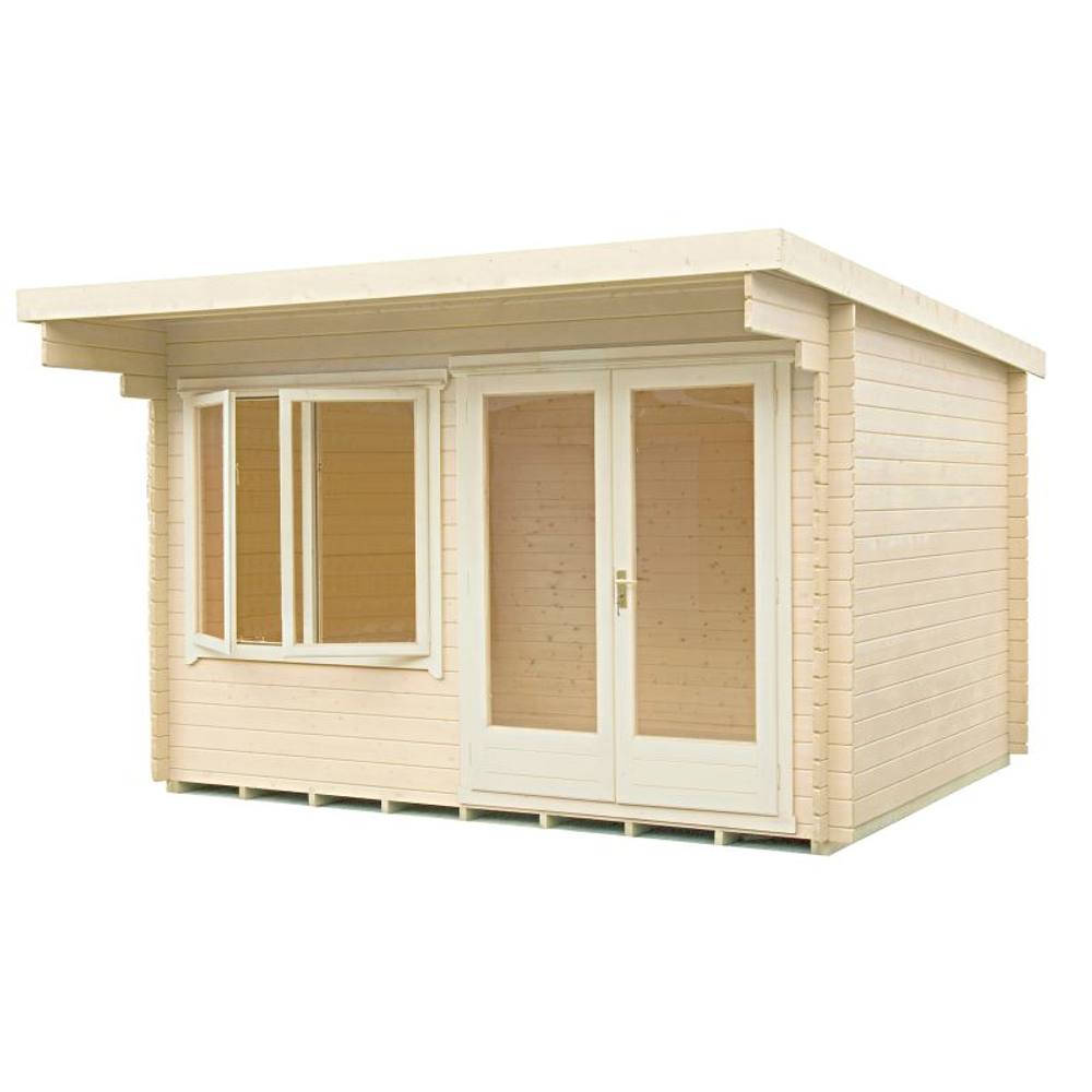 Shires Belgravia 28 mm Log Cabin 12 x 12 Feet in Light Brown 2