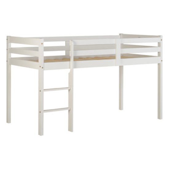 Panama Wooden Mid Sleeper Bunk Bed In White