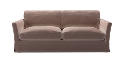Otto 3 Seat Sofabed in Orchid Cotton Matt Velvet - sofa.com