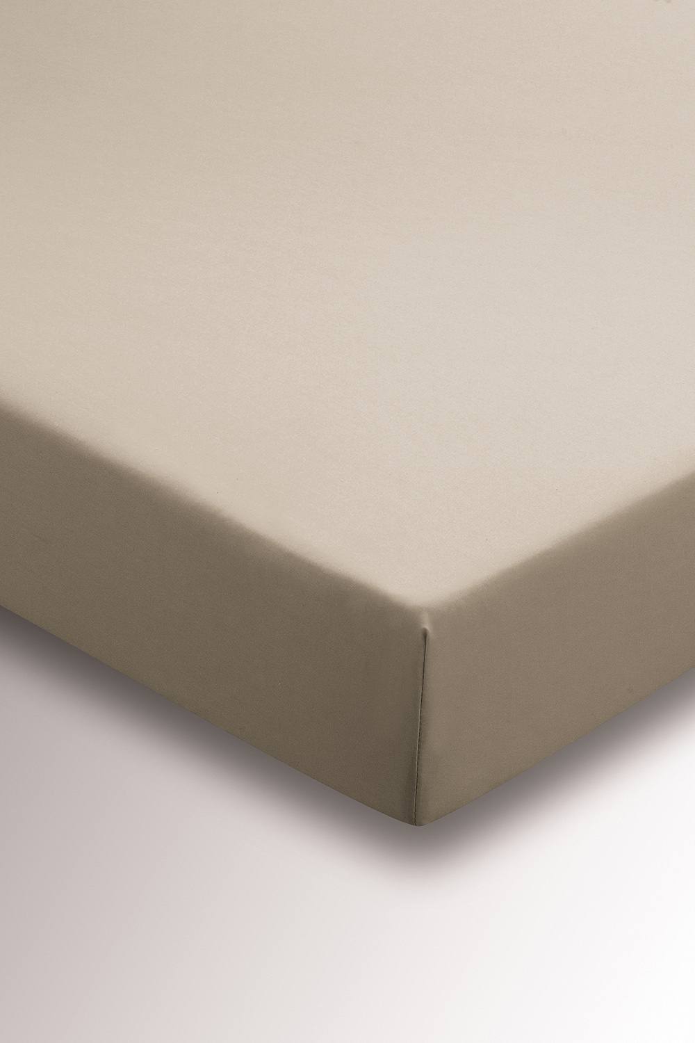 Helena Springfield '4FT Plain Dye' 180TC Fitted Sheet in Stone