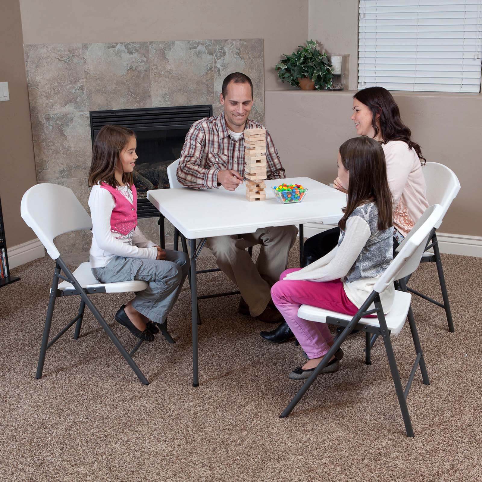Lifetime 34 Inch Square Fold-In-Half Table