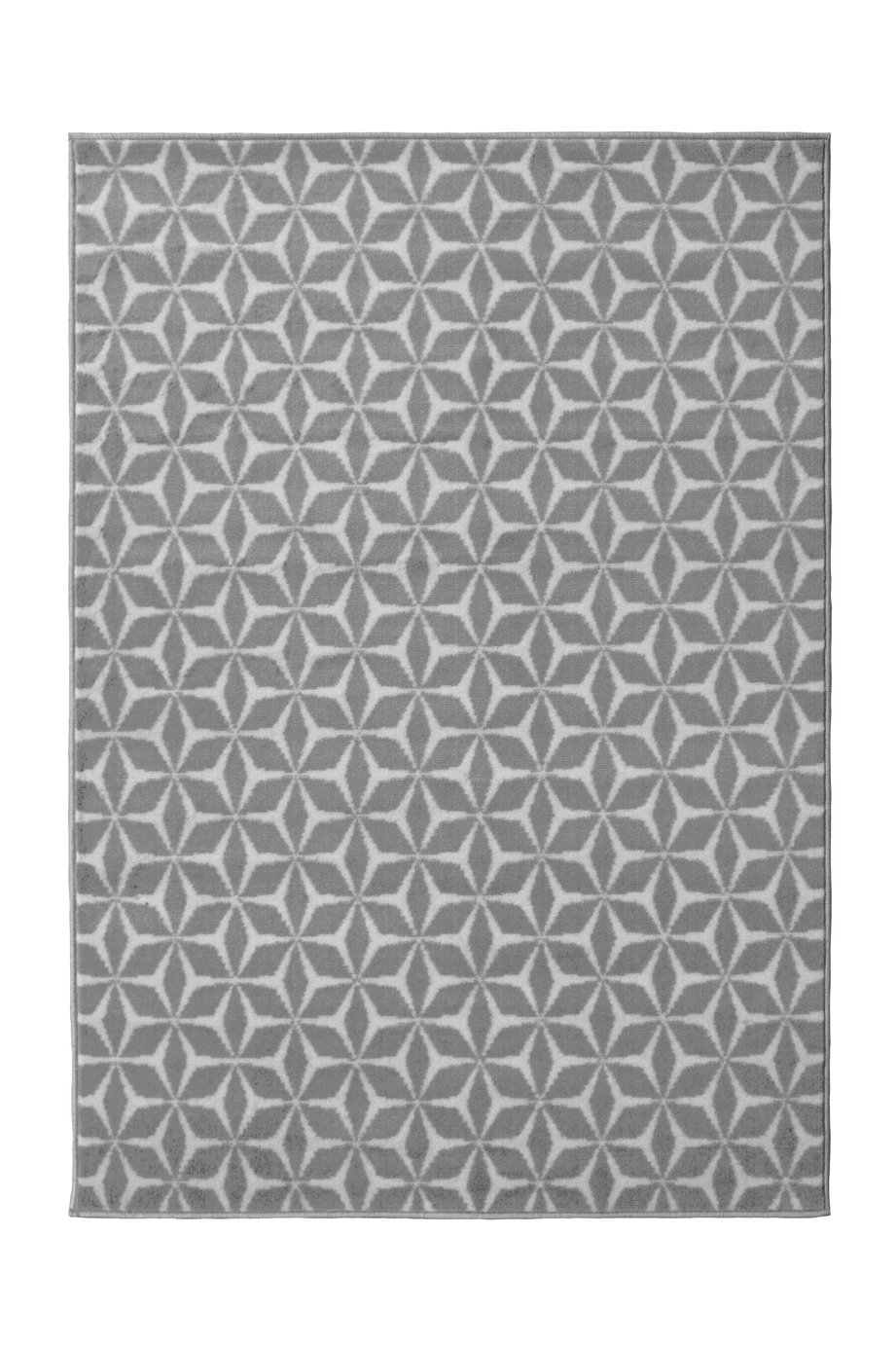 Homemaker Mini Geo Rug - 80x150cm - Grey