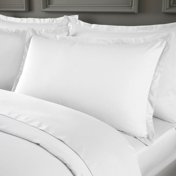Hotel Cotton Sateen 400 Thread Count Oxford Pillowcase Pair