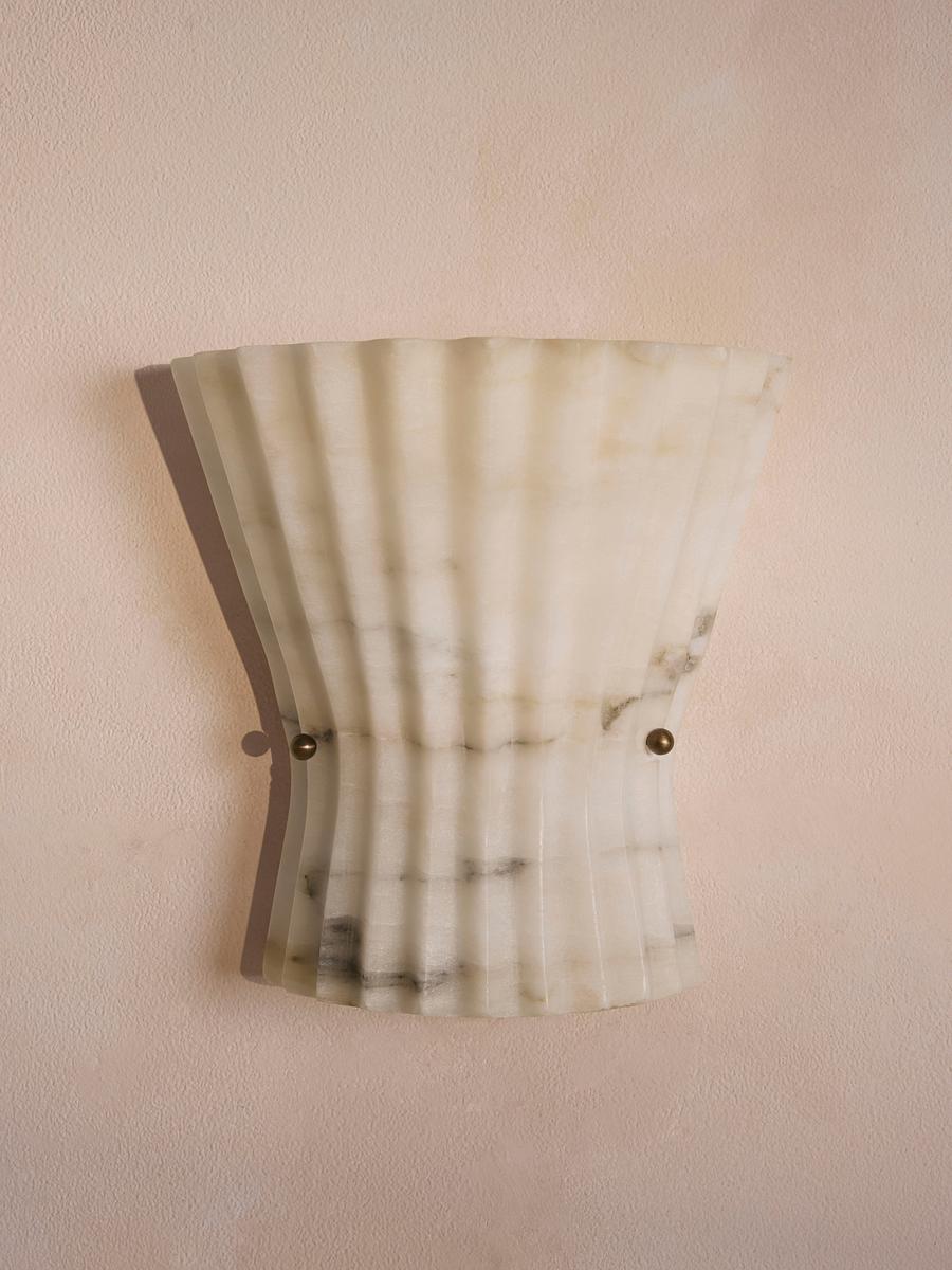 Mallory Wall Light, Alabaster