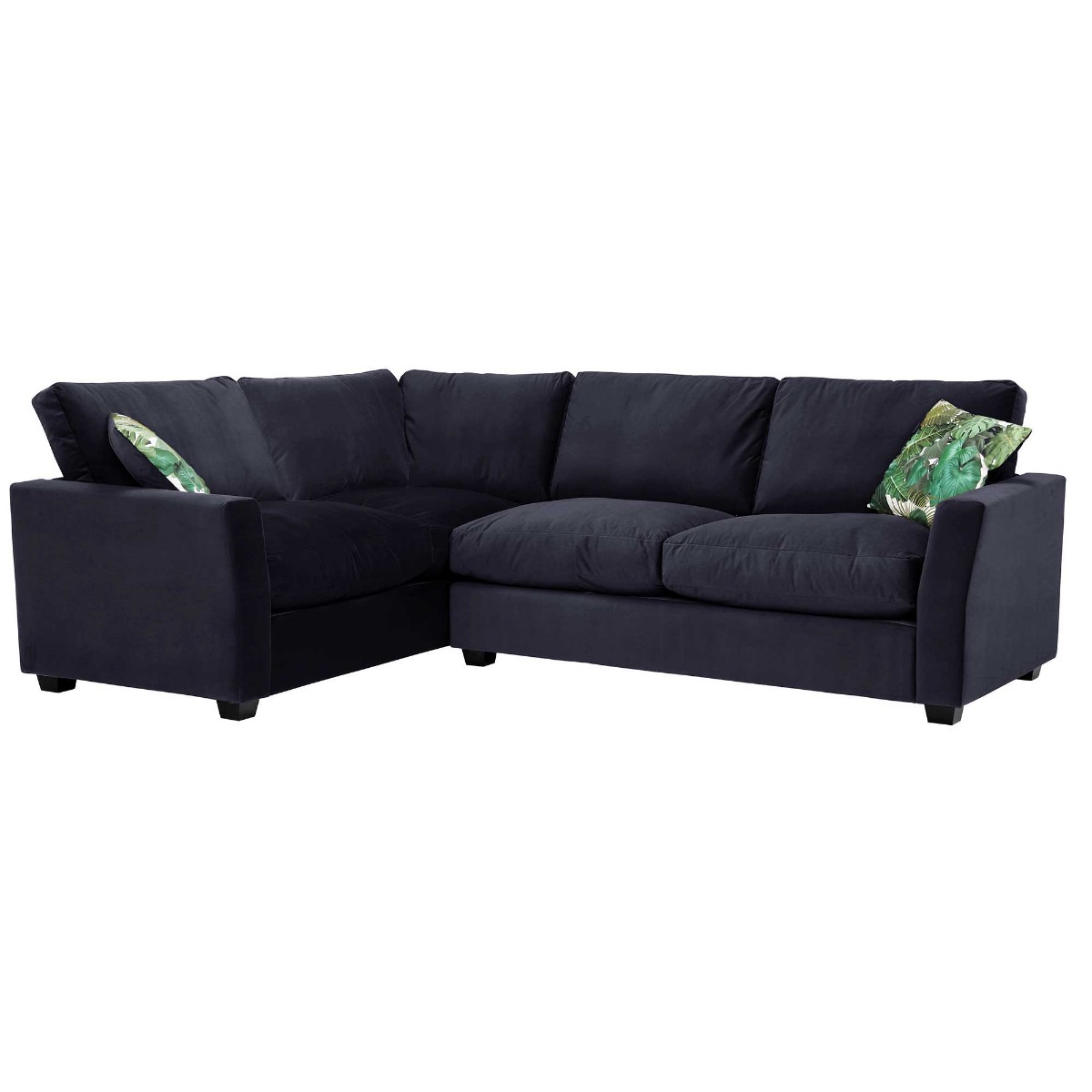 Taylor Medium Left Hand Facing Corner Sofa, Sunningdale Midnight Blue