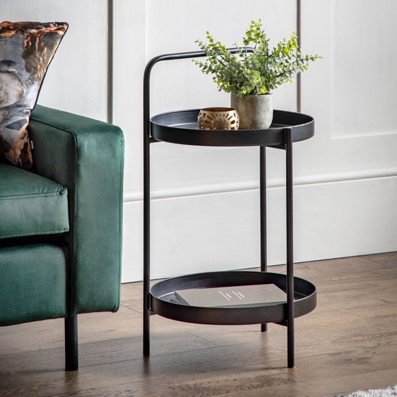 Return - Bath Side Table, Iron Black