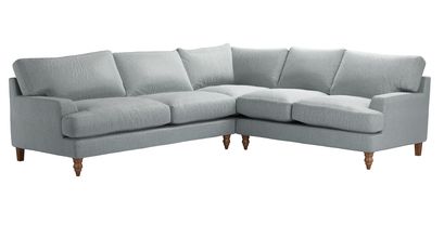 Isla Asym. Crn: LHF 2.5 Seat w RHF 2 Seat in Cirrus Smart Slubby Cotton - sofa.com