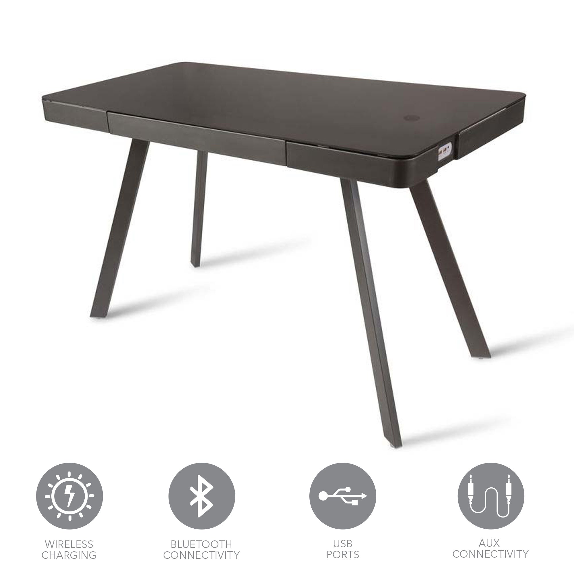 Koble Silas Charcoal Smart Desk Grey
