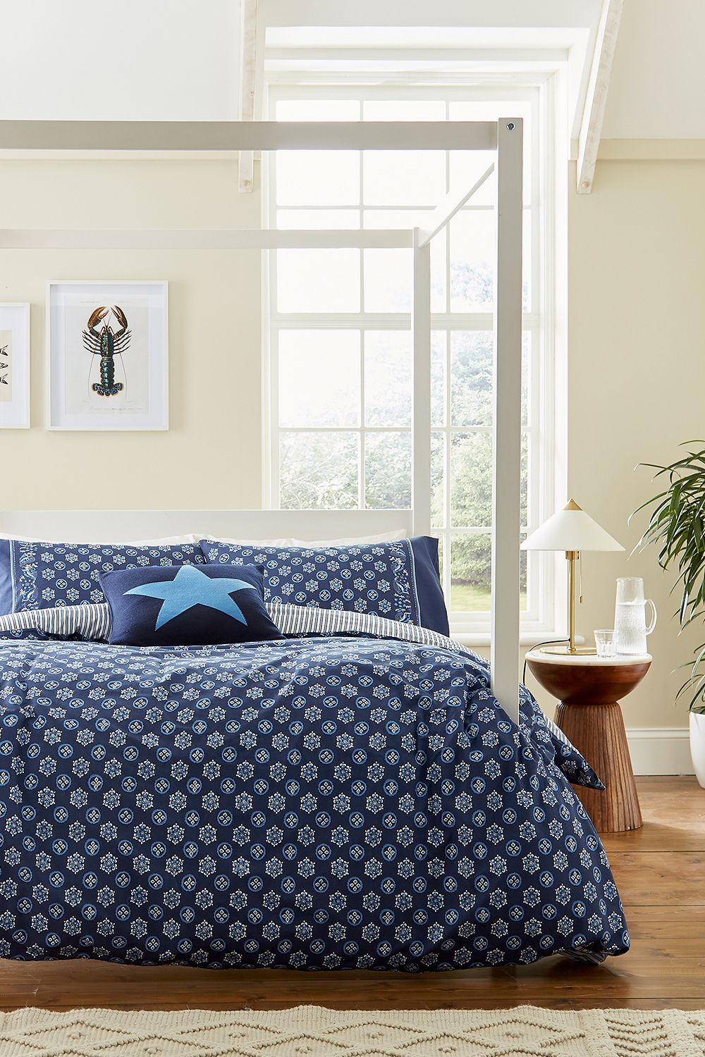 Helena Springfield 'Tobay' Cotton Duvet Cover Set in Navy