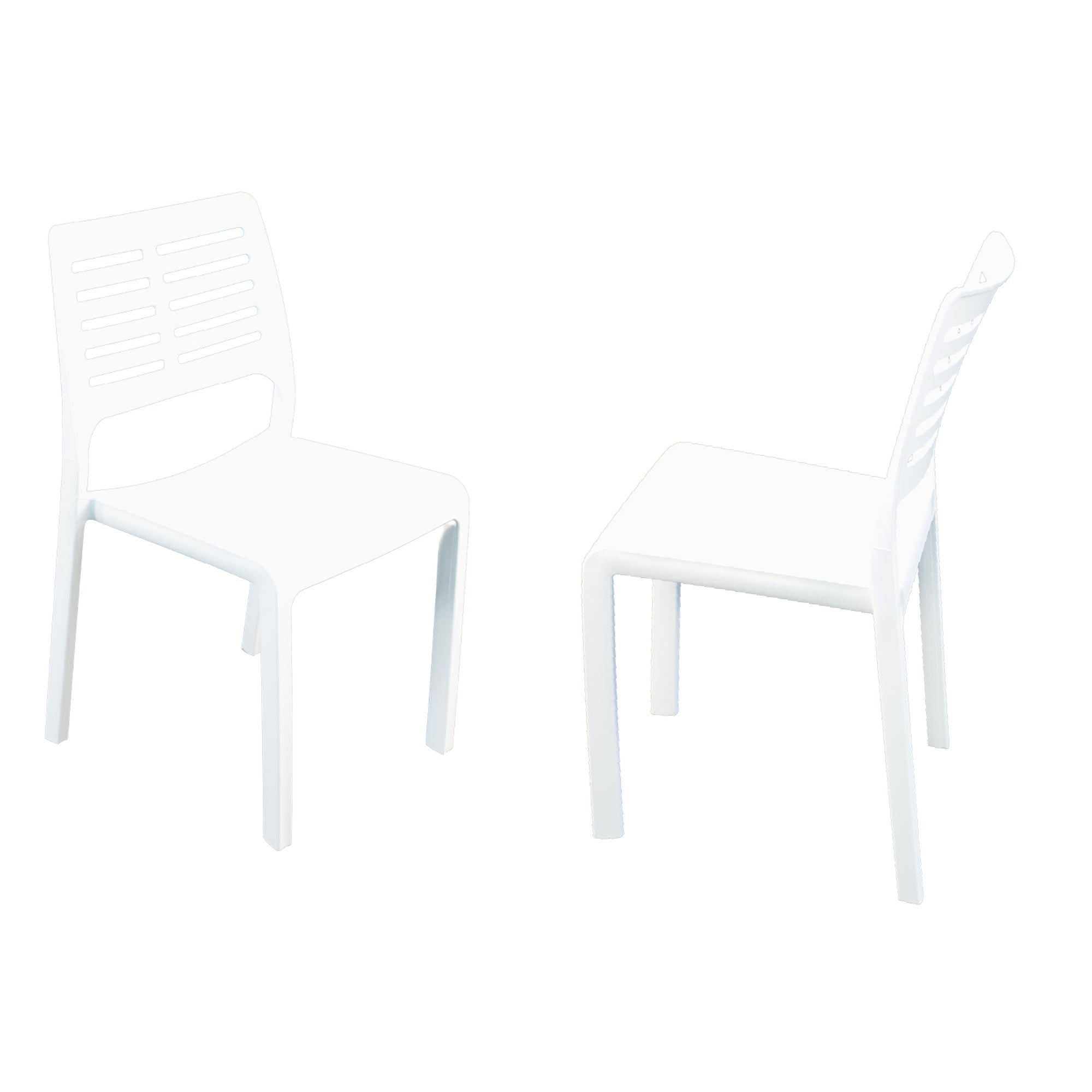 Mistral Set of 2  Dining Chairs White