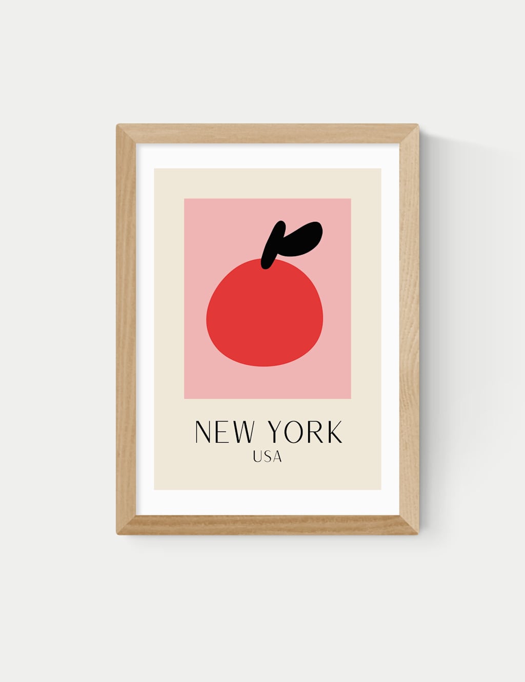 East End Prints New York Framed Art Print Natural