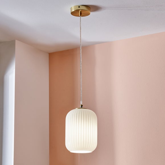 Pacific Lifestyle Alessia Ribbed Adjustable Pendant Light