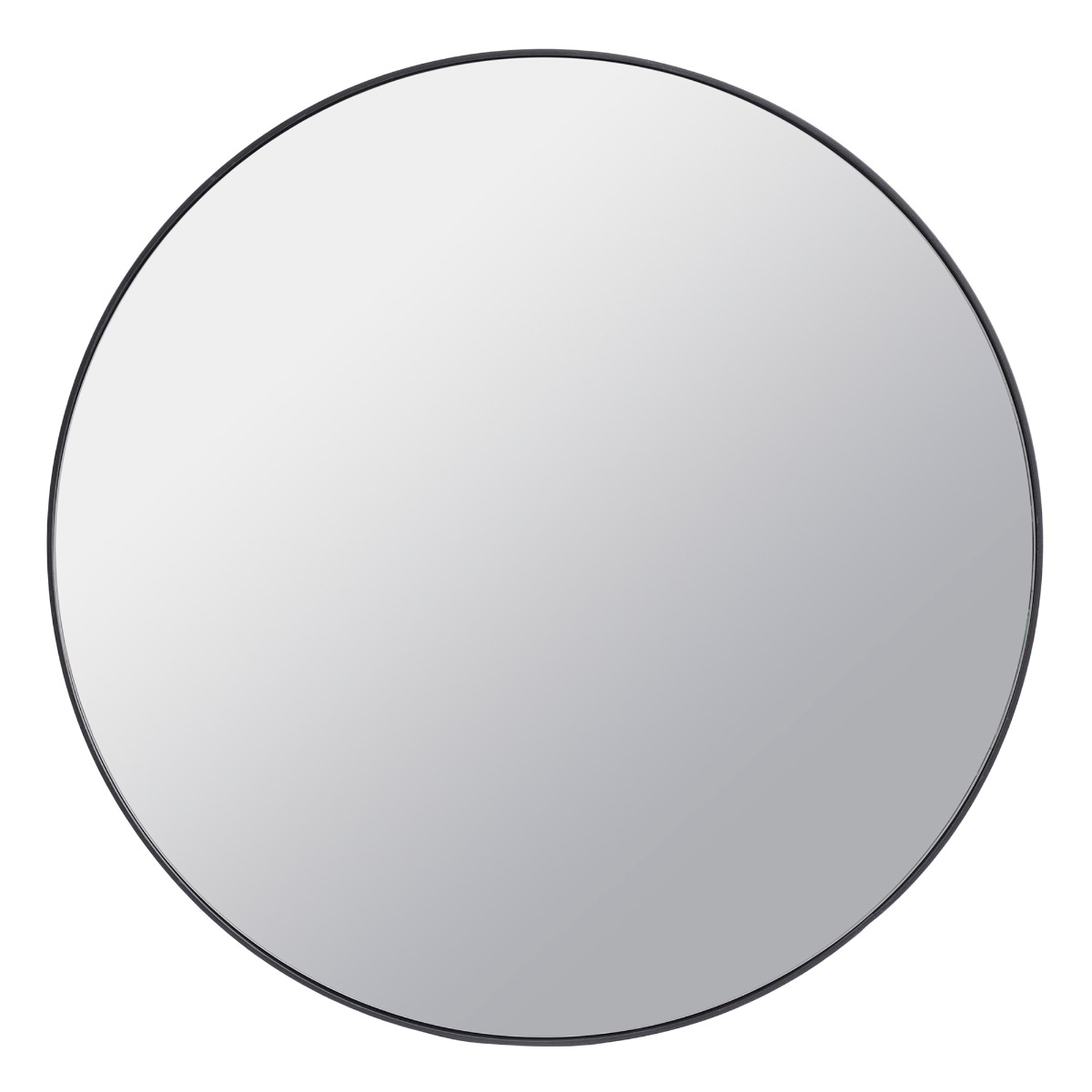 Black Round Mirror
