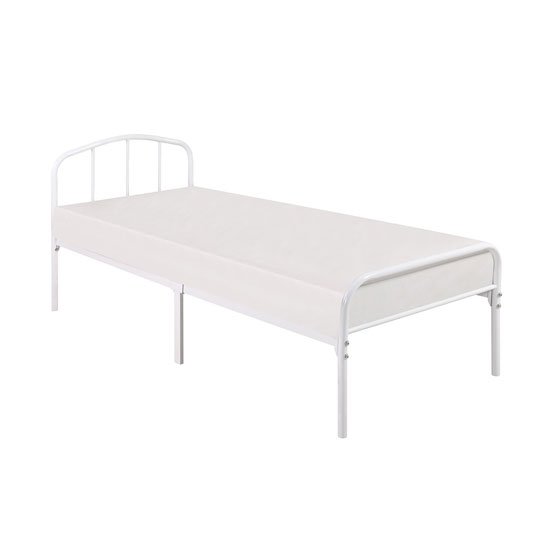 Milton Metal Single Bed In White