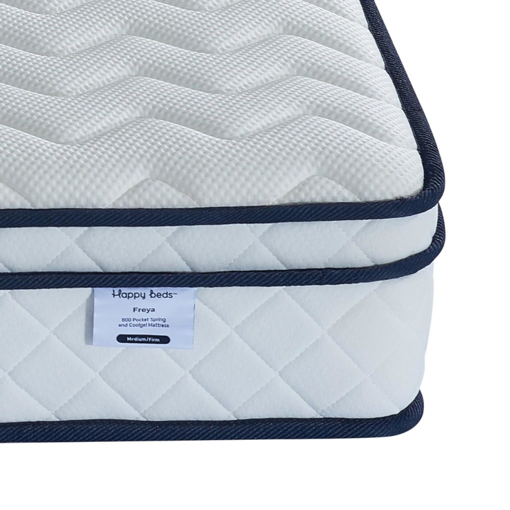 SleepSoul Freya - King Size - 800 Pocket Spring Coolgel Foam Mattress - Foam/Fabric - Vacuum Packed - 5ft