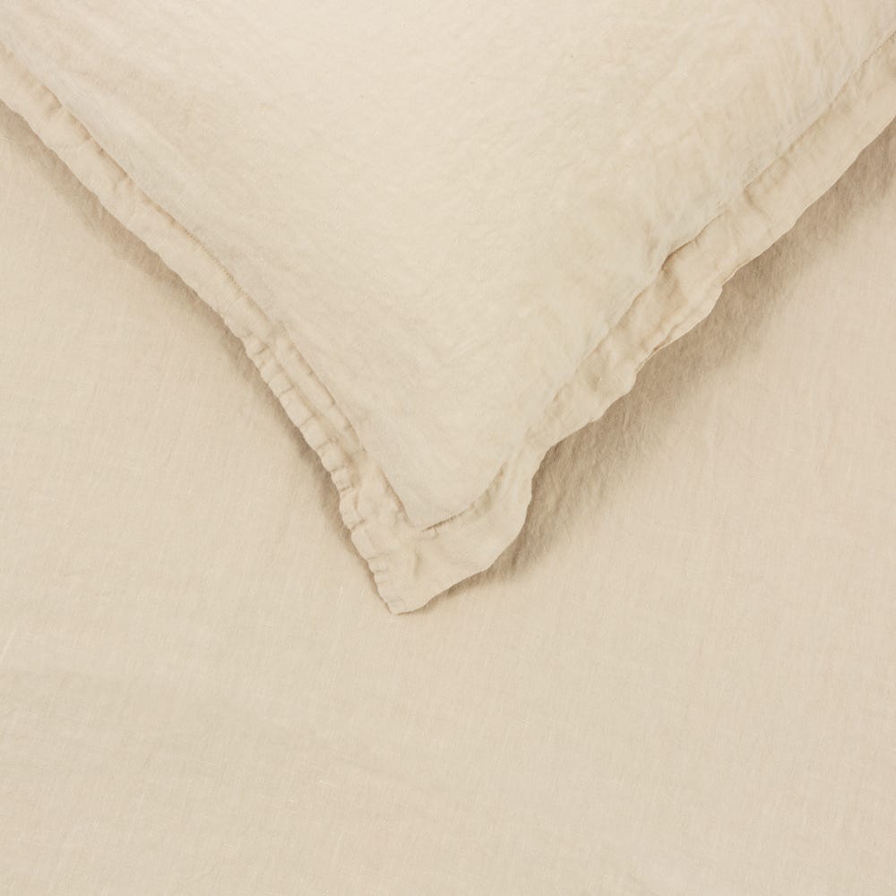 Heal's Washed Linen Natural Oxford Pillowcase 2