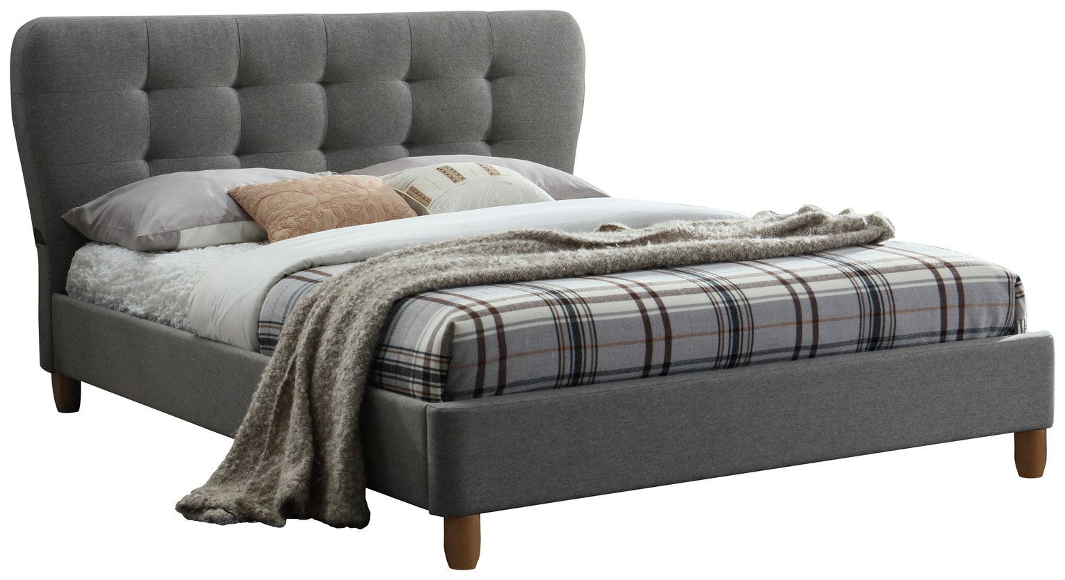 Birlea Stockholm Kingsize Bed Frame - Grey