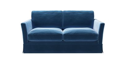 Otto 2 Seat Sofa Bed in Bahama Cotton Matt Velvet - sofa.com