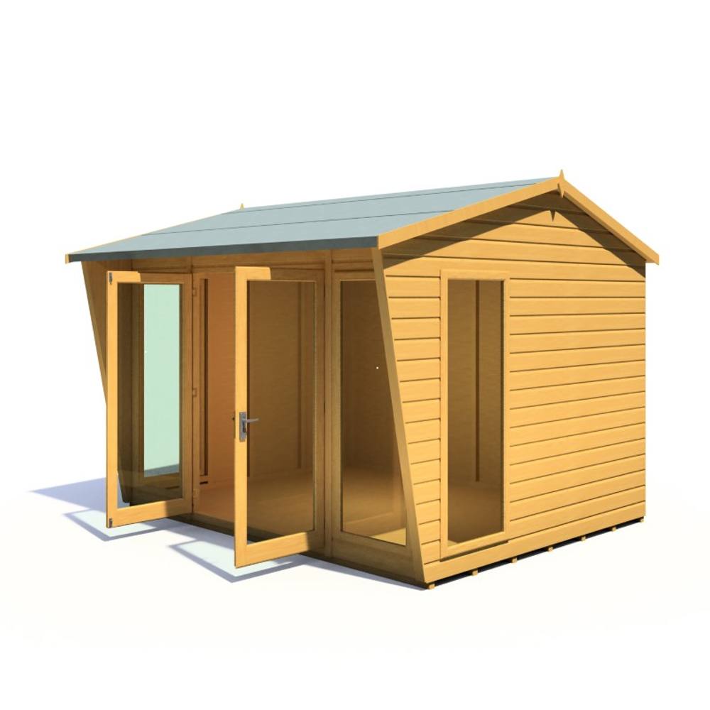 Shires Burghclere 10 x 8 Feet Summerhouse - L294.3 x W320.8 x H241 cm in Light Brown 4