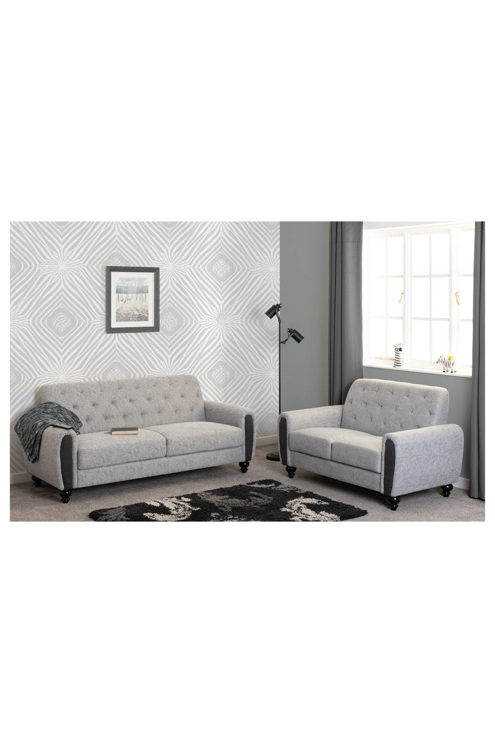 Seconique Chester 3+2 Suite in Light Grey