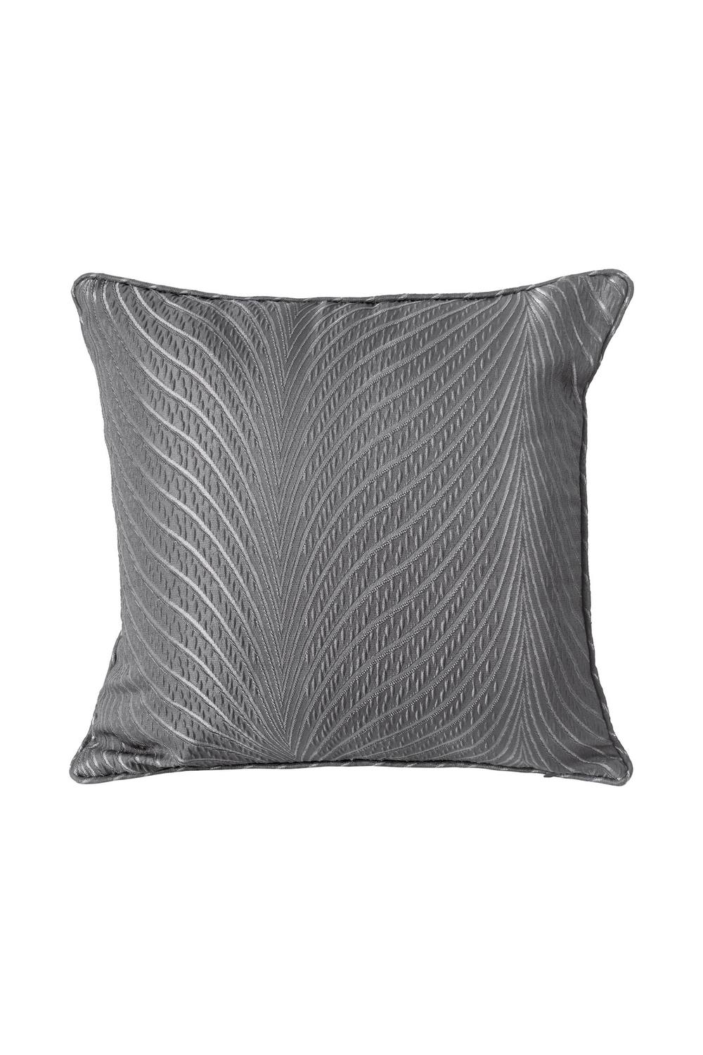 New Edge Blinds Wave Collection Cushion Cover in Charcoal