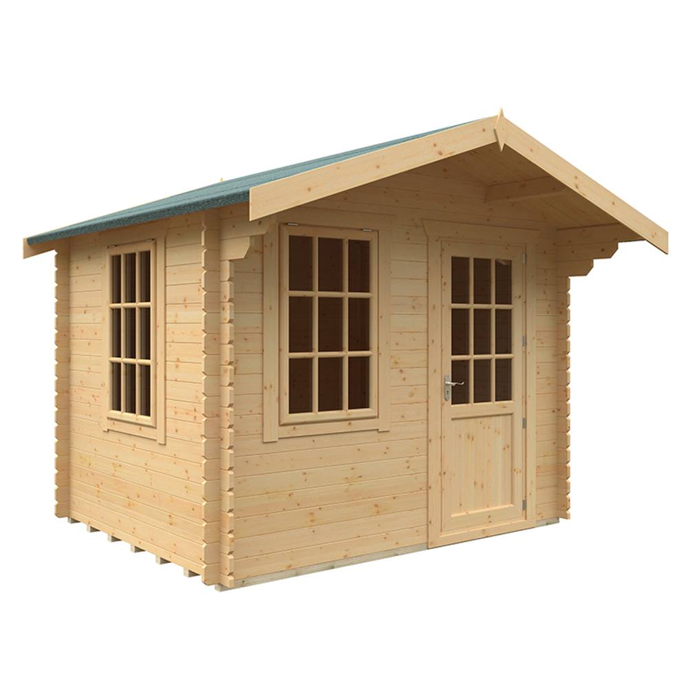 Buttercup Farm 8x10 The Carrington 28mm Cabin - L235 x W295 x H261.6 cm in Natural