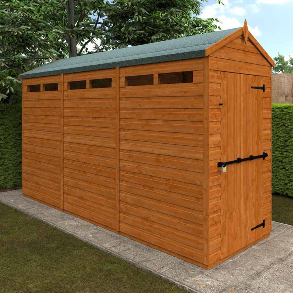 Buttercup Farm 12x4 Flex Apex Security 12mm Flex - L353.8 x W115 x H219.2 cm in Burnt Orange 2