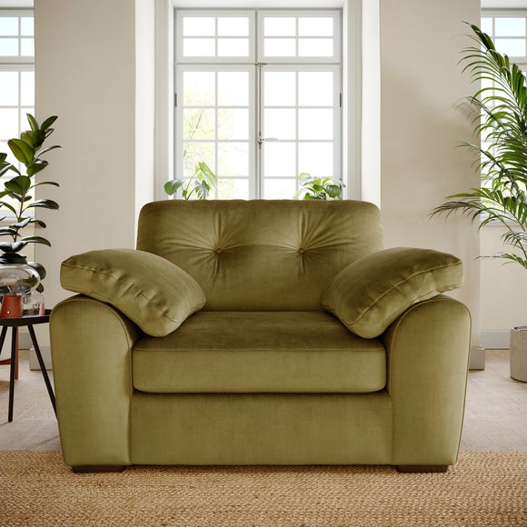 Milton Matte Velvet Snuggle Chair