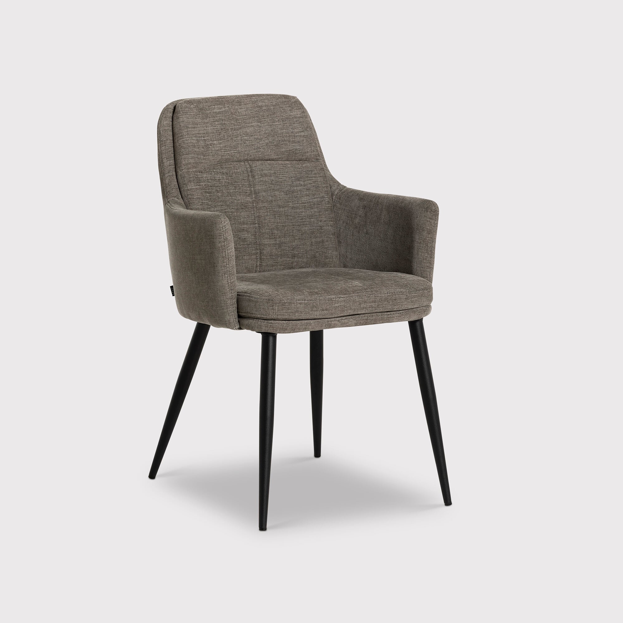 Shale Dining Chair With Arms, Grey Fabric | Barker & Stonehouse