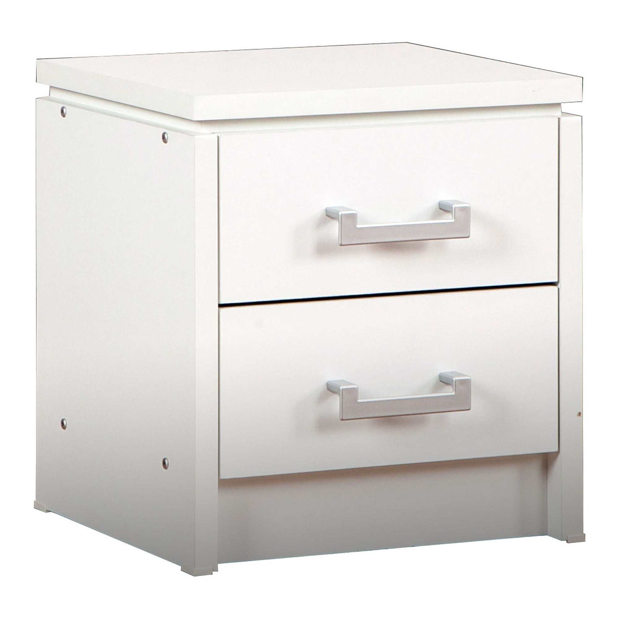 Charles 2 Drawer Bedside White