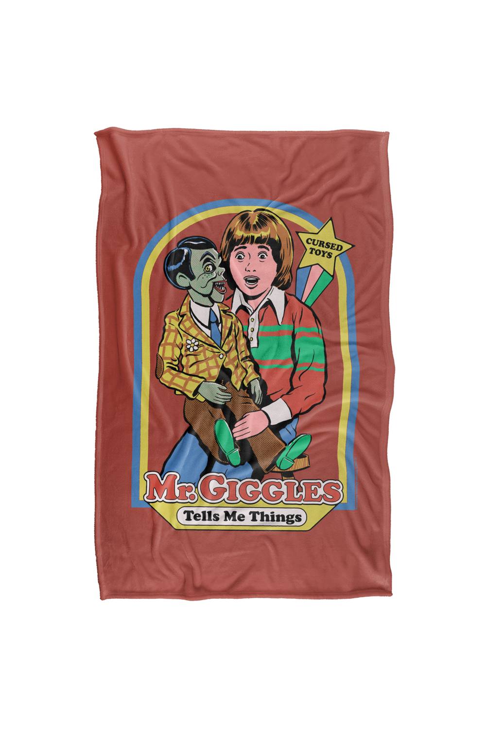 Steven Rhodes Mr. Giggles Silky Touch Super Soft Throw Blanket