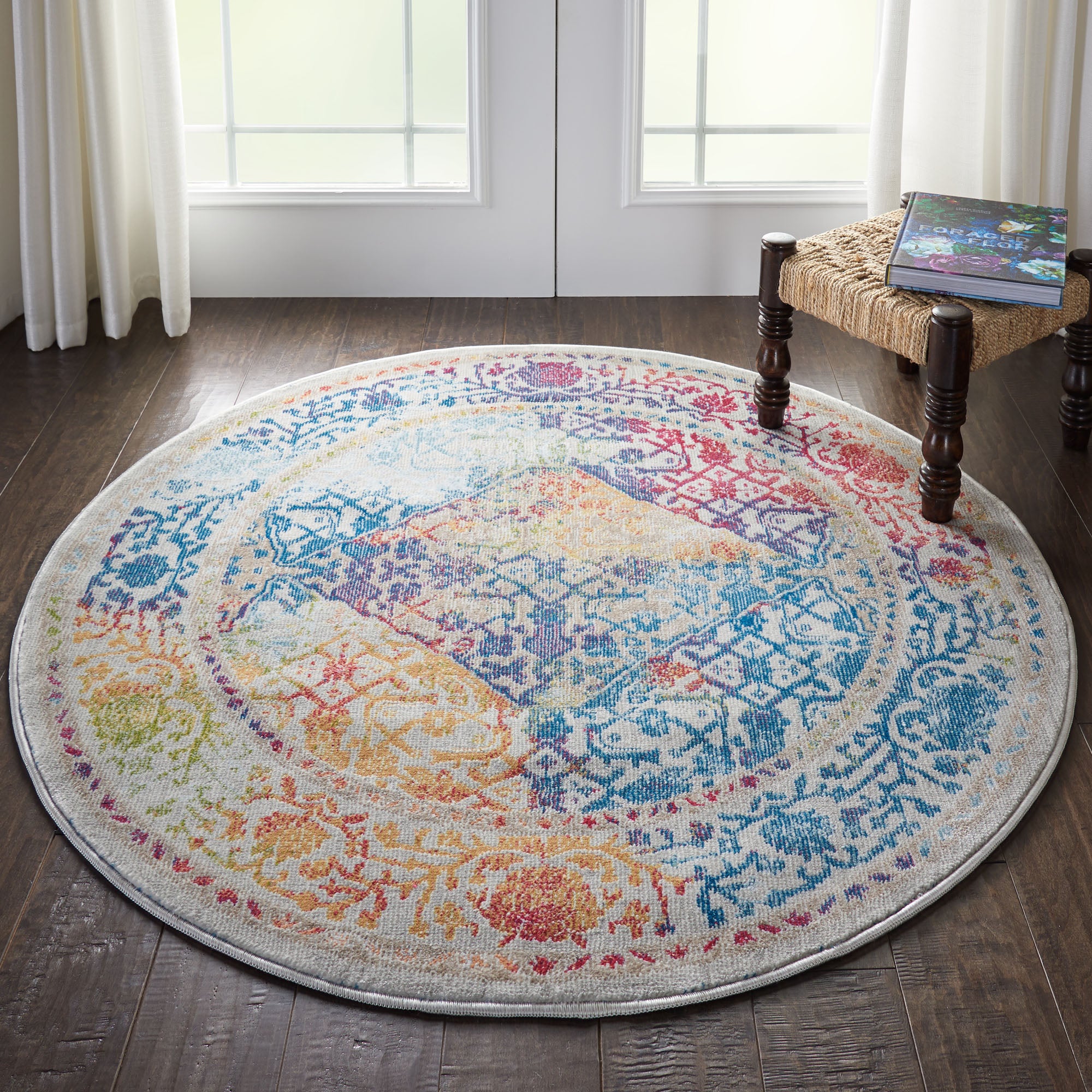 Ankara Global 4 Round Rug MultiColoured