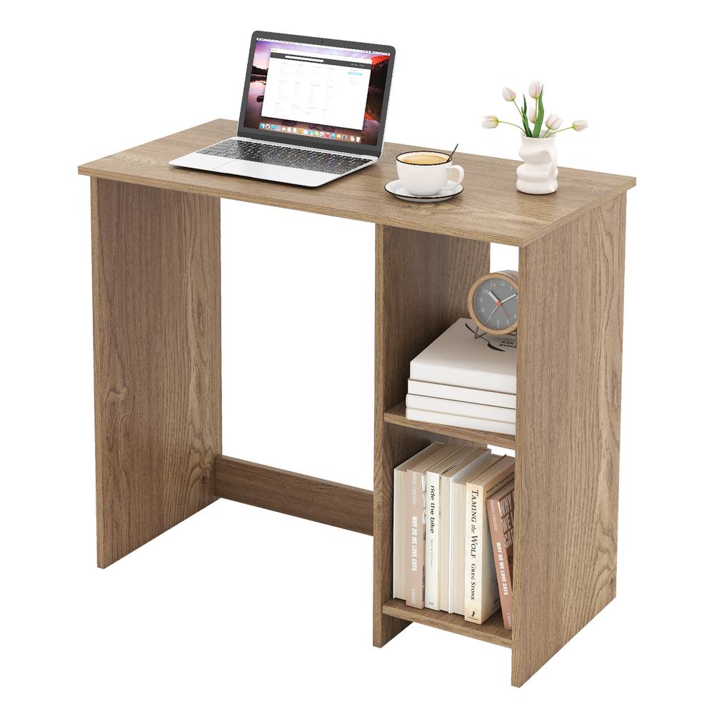 Costway Wooden Computer Desk 80 CM Home Office Desk Study Writing Desk in Natural