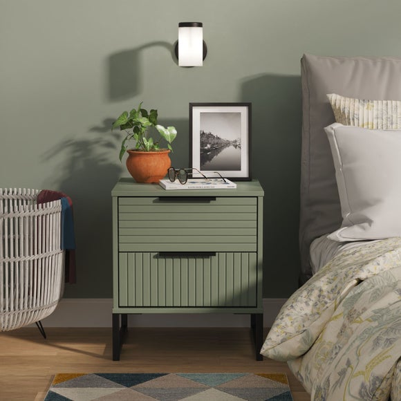 Harborne 2 Drawer Bedside Table
