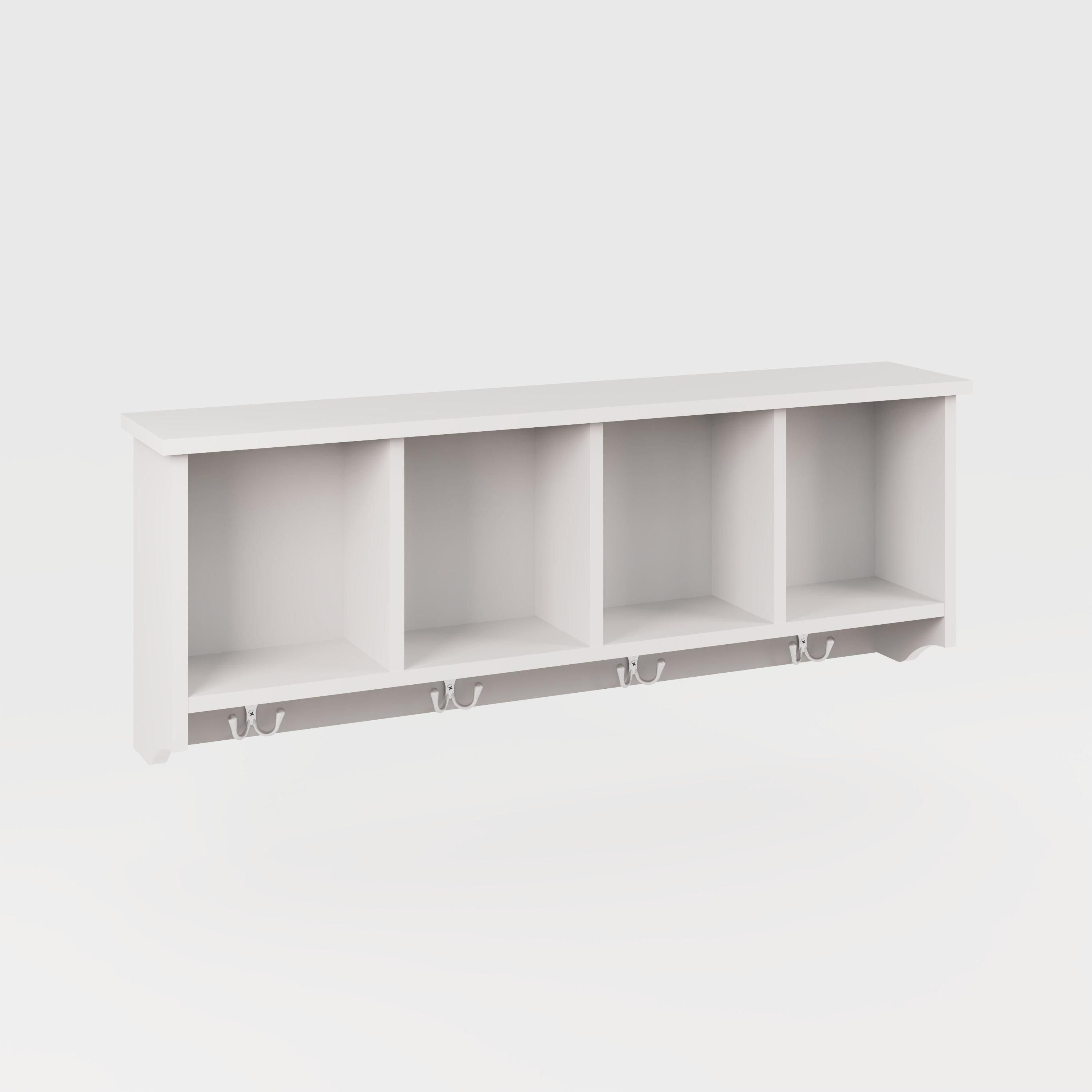 GFW Kempton Wall Rack in White 2