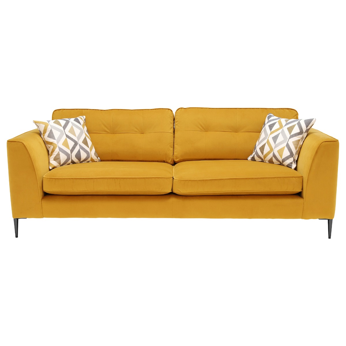 Conza Extra Large Sofa, Plush Turmeric