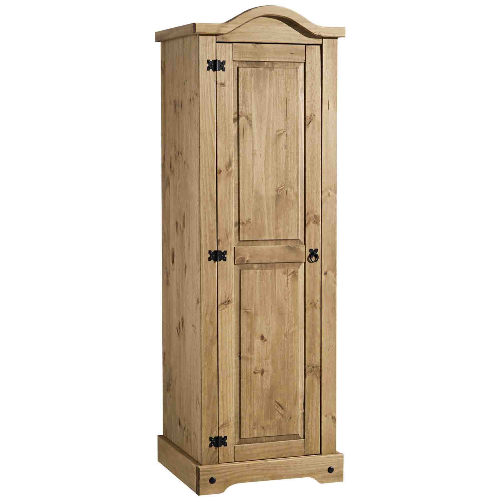 Corona Single Wardrobe, Pine