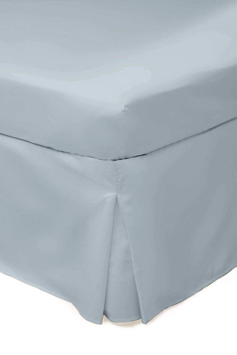 Belledorm Easy Care 200 Thread Count Cotton Polyester Percale Platform Valance in Duck Egg Blue | Size: Super King
