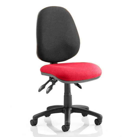 Luna III Office Chair With Bergamot Cherry Seat No Arms