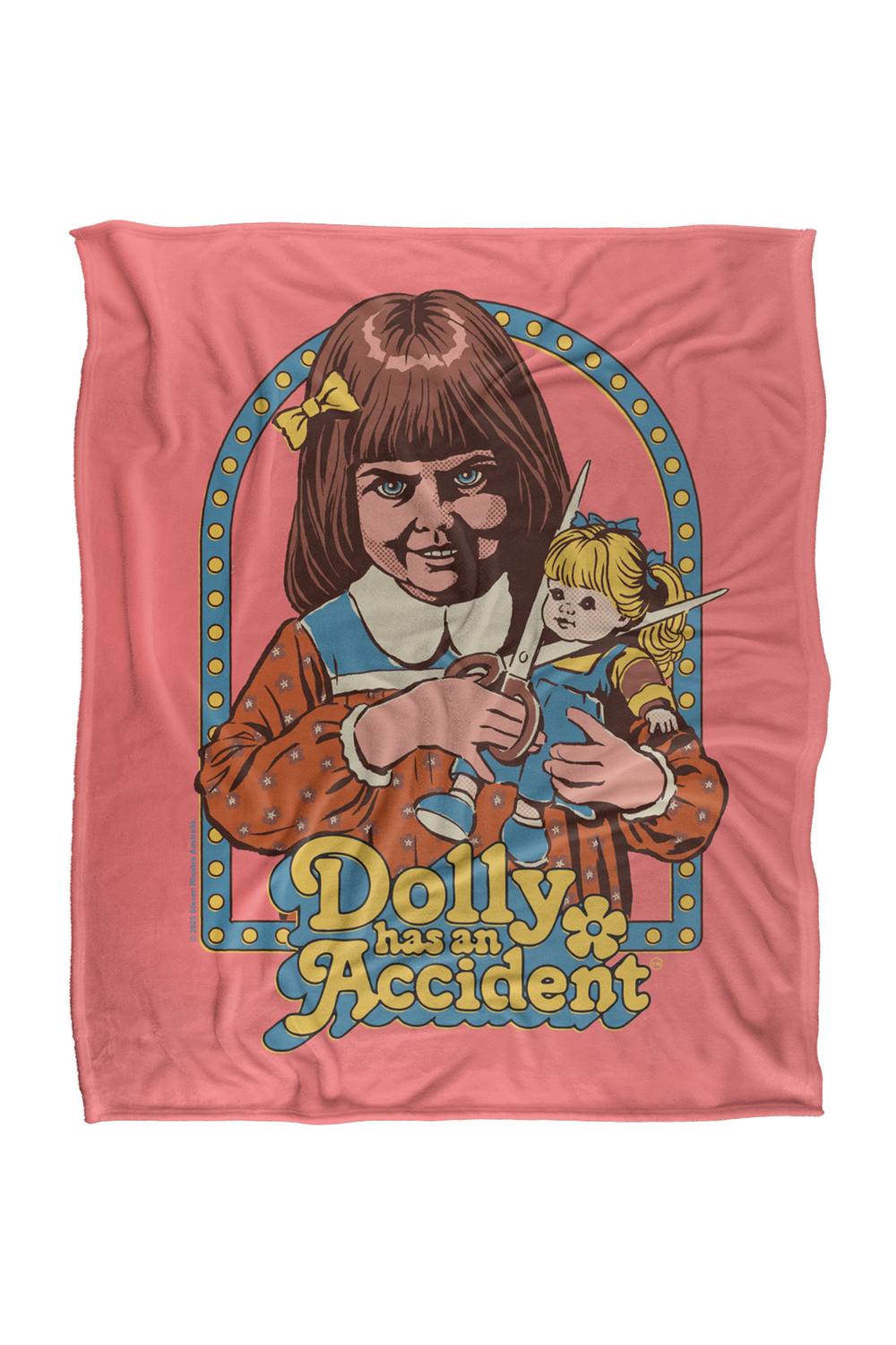 Steven Rhodes Dolly Has An Accident Silky Super Soft Throw Blanket